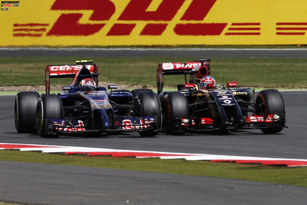 Romain Grosjean (Lotus) und Daniil Kwjat (Toro Rosso) 