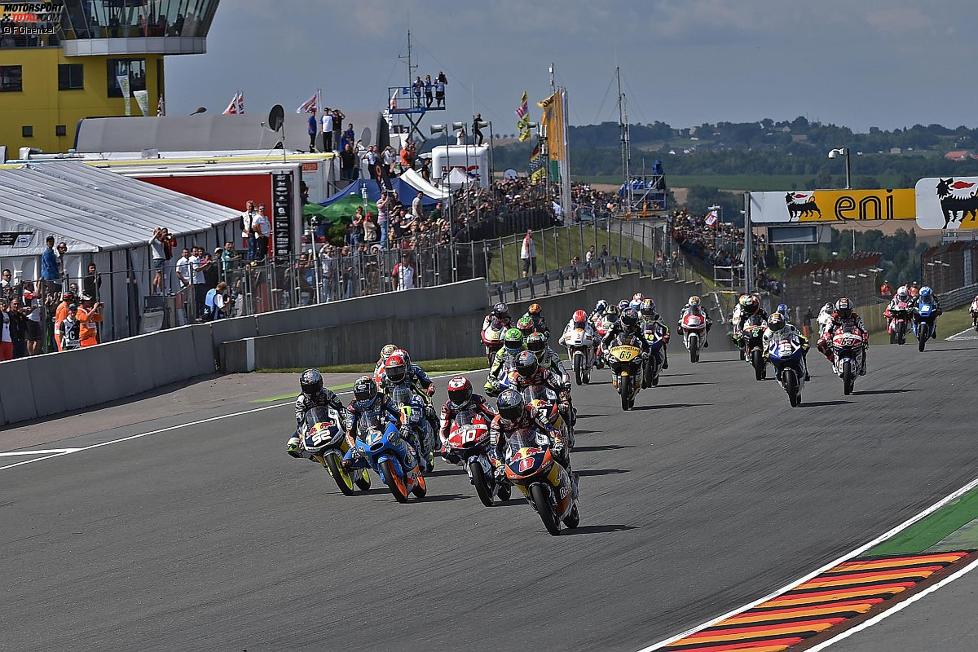 Moto3 Start auf dem Sachsenring