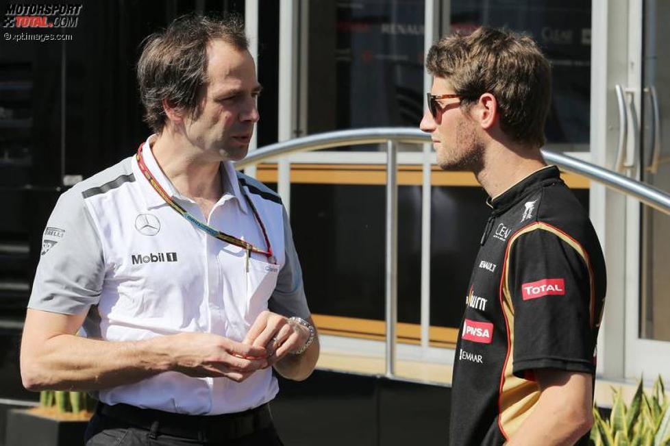 Ciaron Pilbeam (McLaren) und Romain Grosjean (Lotus) 
