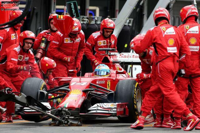 Fernando Alonso holte mal wieder das Maximum aus dem Ferrari F14 T heraus Fernando Alonso holte mal wieder das Maximum aus dem Ferrari F14 T heraus
