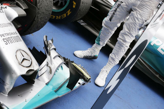 Bei Lewis Hamilton ging mehr zu Bruch als nur die Bremsscheibe