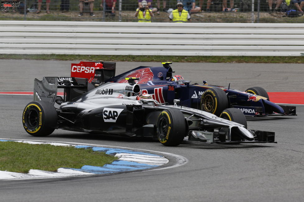 Kevin Magnussen (McLaren) und Daniil Kwjat (Toro Rosso) 