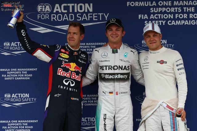 Nico Rosberg erneut auf der Pole-Position - vor Sebastian Vettel im Red Bull und Valtteri Bottas im Williams. So geht es am Sonntag nach einem sehr spektakulären Qualifying in das letzte Rennen vor der Sommerpause