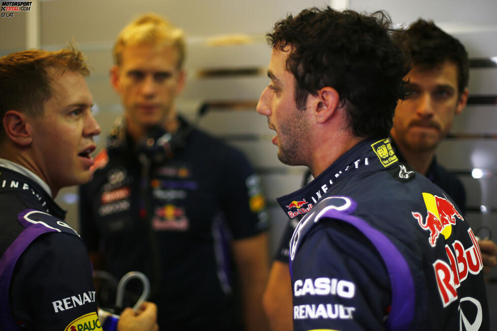 Sebastian Vettel (Red Bull) und Daniel Ricciardo (Red Bull) 