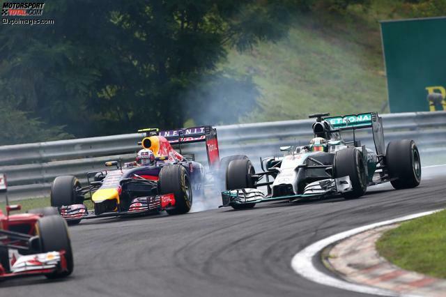 Daniel Ricciardos Manöver gegen Lewis Hamilton war die Entscheidung im Rennen. Daniel Ricciardos Manöver gegen Lewis Hamilton war die Entscheidung im Rennen.