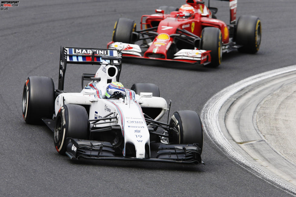 Felipe Massa (Williams) und Kimi Räikkönen (Ferrari) 