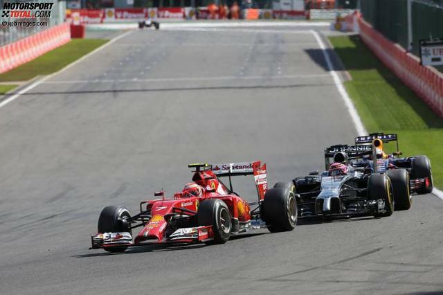 Kimi Räikkönen konnte seine Konkurrenten in Spa dieses Mal in Schach halten