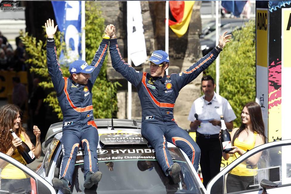 Thierry Neuville (Hyundai) und Nicolas Gilsoul (Hyundai) 