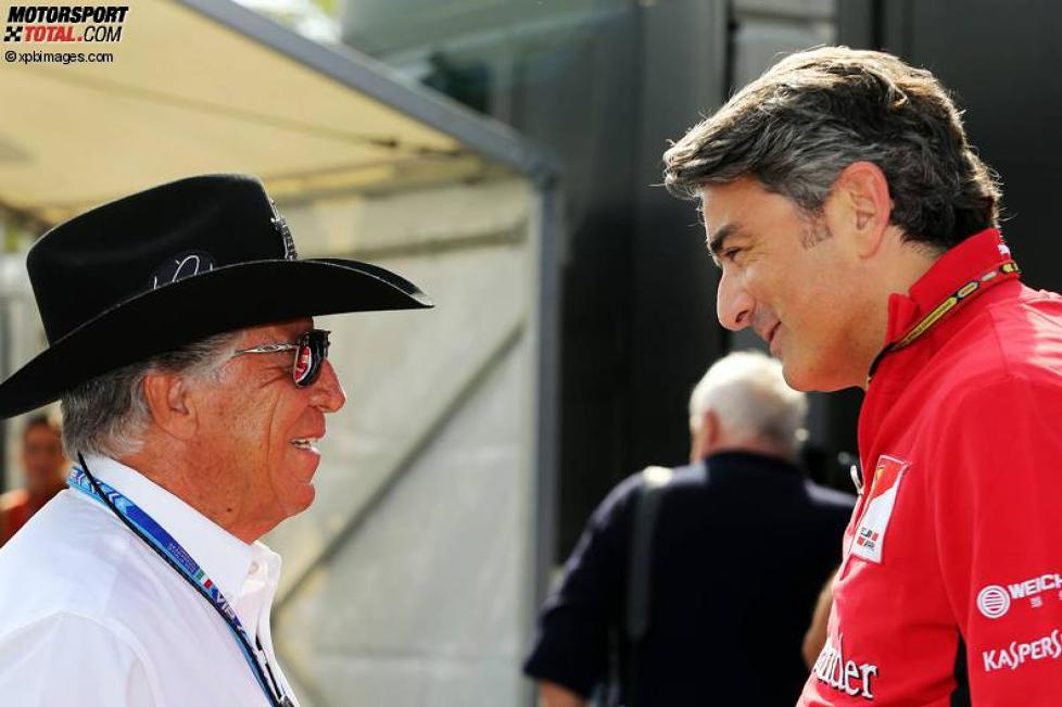 Mario Andretti und Marco Mattiacci (Ferrari) 