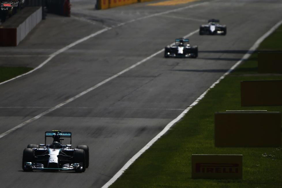 Nico Rosberg (Mercedes) und Lewis Hamilton (Mercedes) 