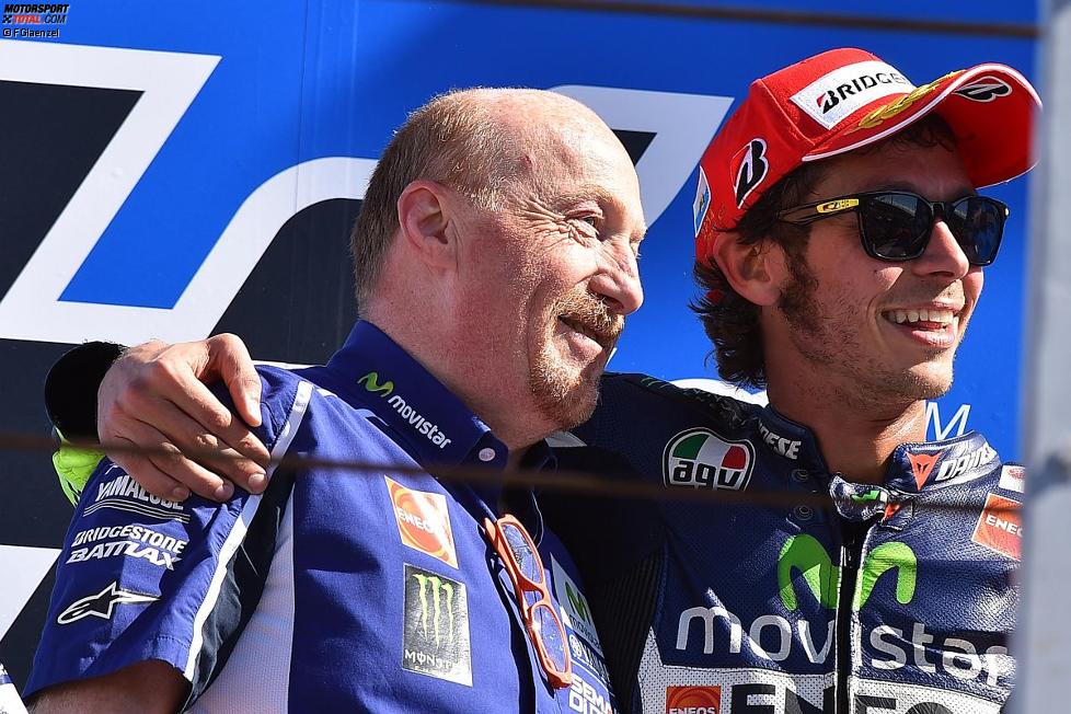 Silvano Galbusera und Valentino Rossi (Yamaha)