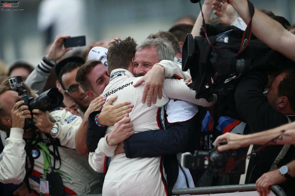 Marco Wittmann (RMG-BMW) und Jens Marquardt (BMW-Motorsportdirektor)