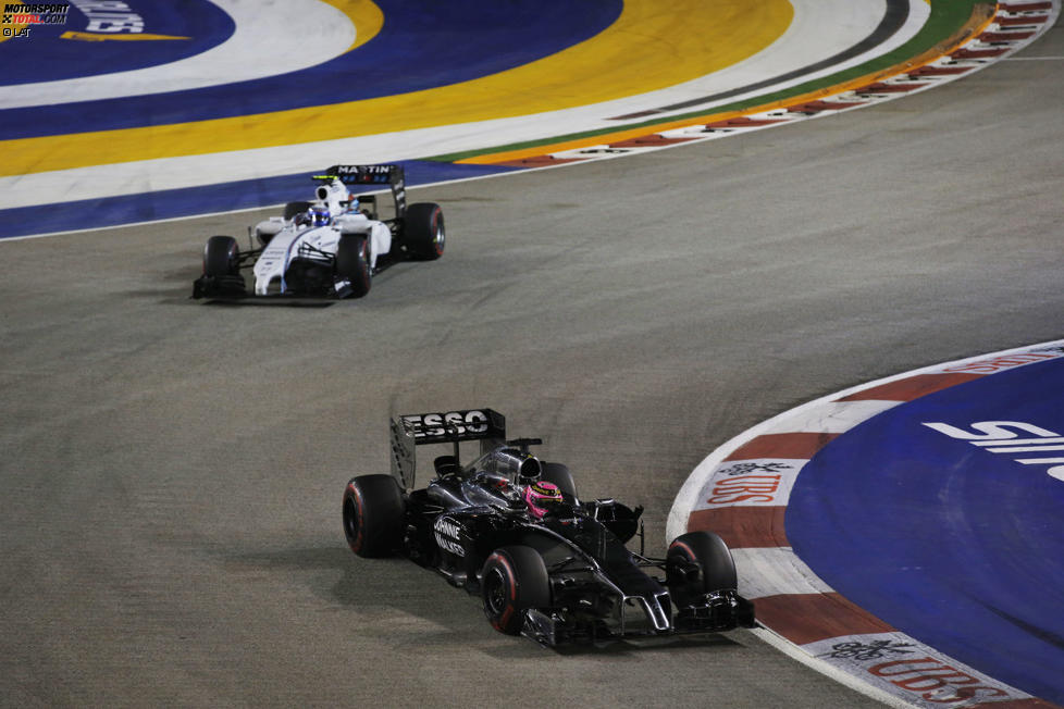 Jenson Button (McLaren) und Valtteri Bottas (Williams) 