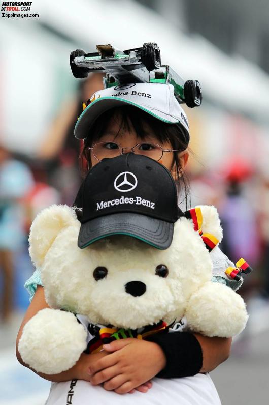 Junger Fan von Nico Rosberg (Mercedes) 