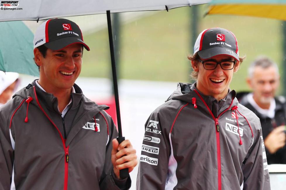 Adrian Sutil (Sauber) und Esteban Gutierrez (Sauber) 