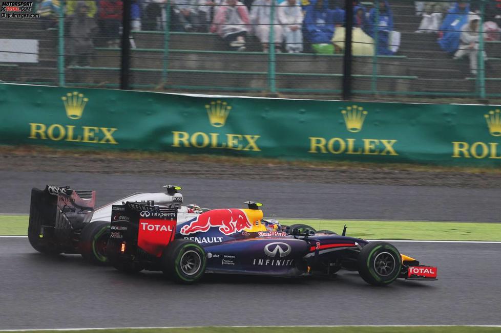 Daniel Ricciardo (Red Bull) und Kevin Magnussen (McLaren) 