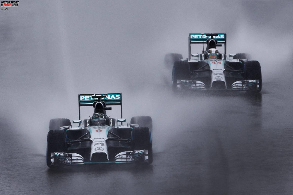 Nico Rosberg (Mercedes) und Lewis Hamilton (Mercedes) 