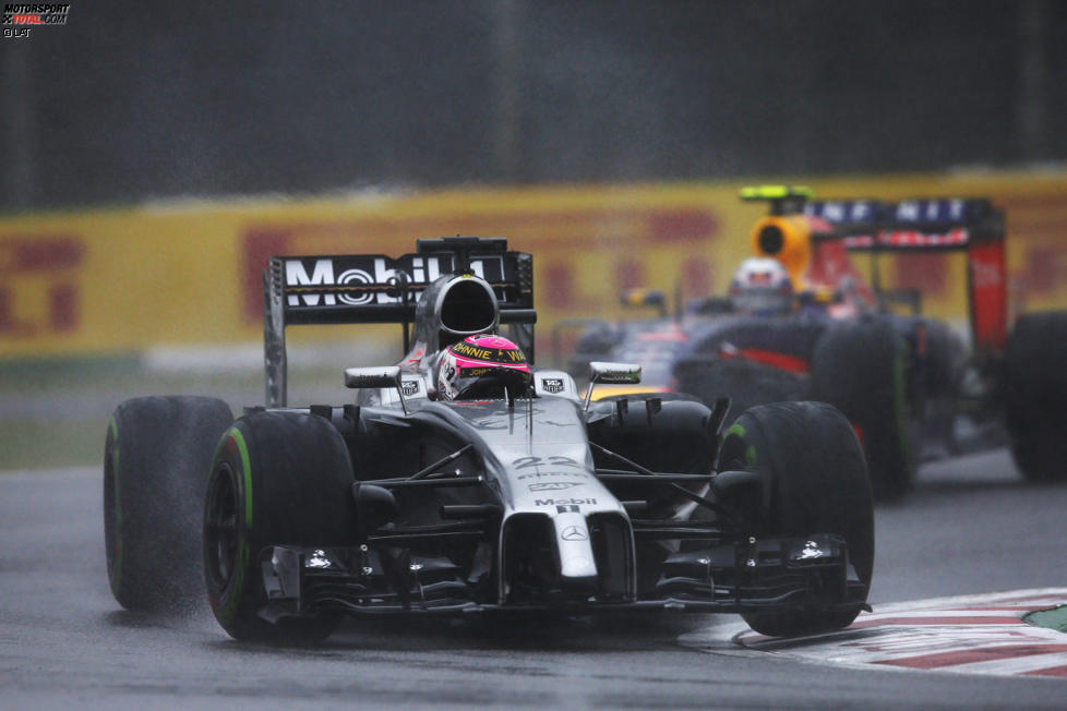 Jenson Button (McLaren) und Daniel Ricciardo (Red Bull) 