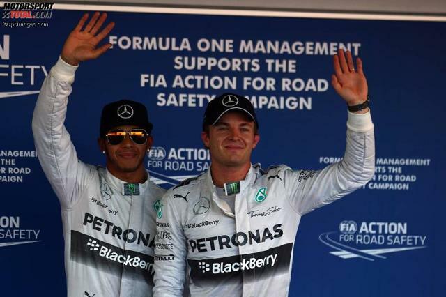 Lewis Hamilton und Nico Rosberg geben Mercedes wieder Grund zum Jubeln