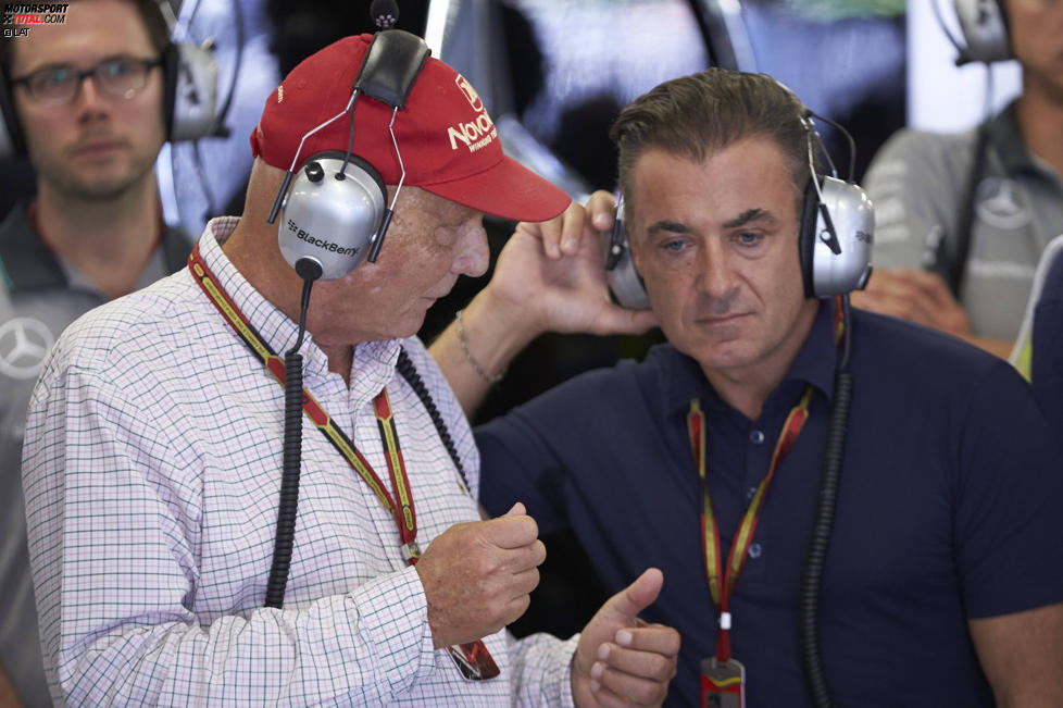 Niki Lauda und Jean Alesi 