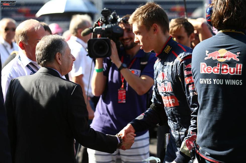 Jean Todt und Daniil Kwjat (Toro Rosso) 