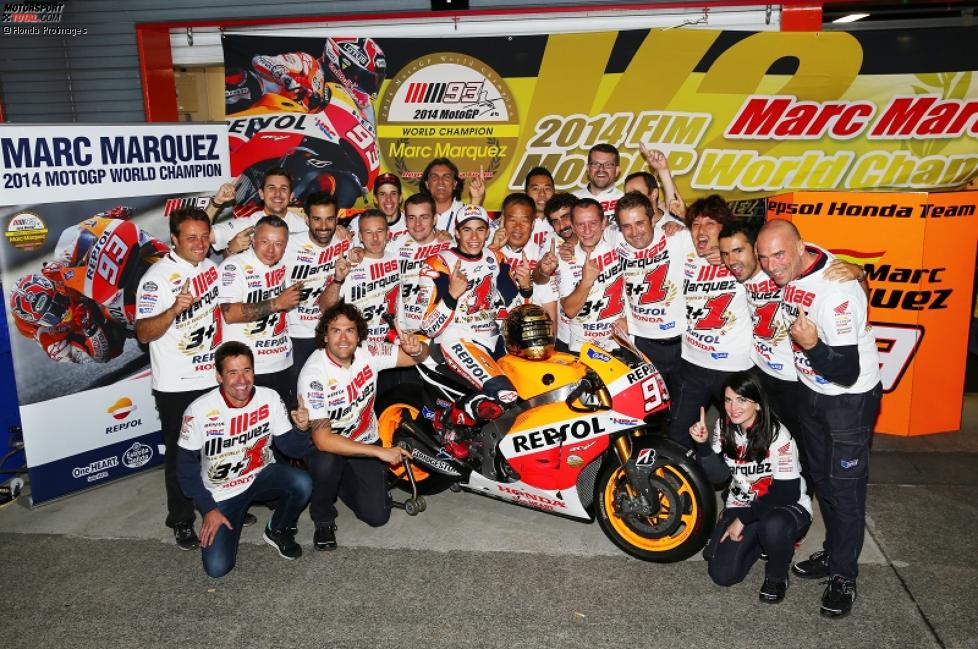 Marc Marquez und seine Honda-Crew
