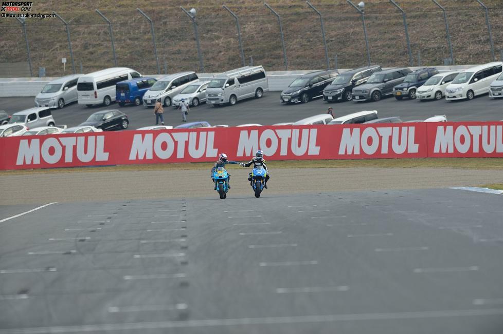 Kevin Schwantz und Franco Uncini