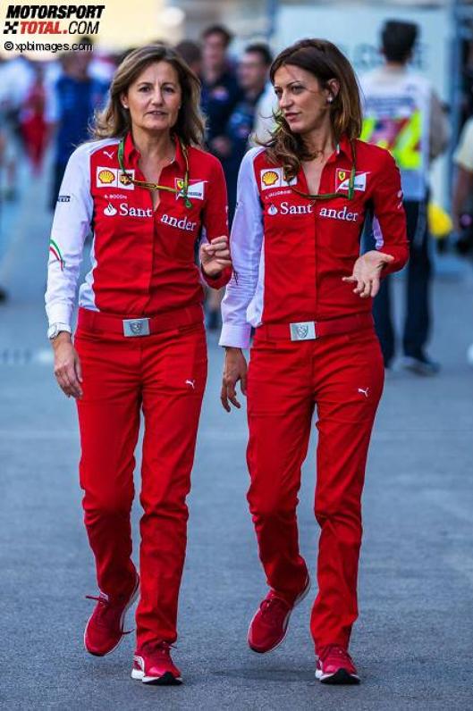 Ferrari-Pressesprecherinnen Stefania Bocchi und Roberta Vallorosi