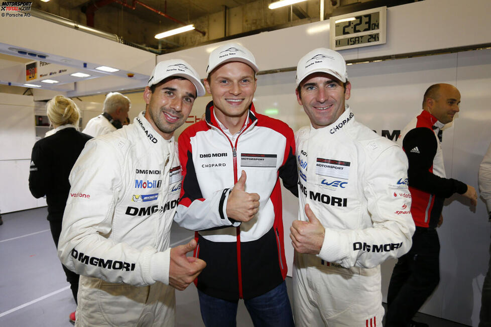 Neel Jani, Romain Dumas und Marc Lieb (Porsche) 