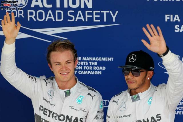 Nico Rosberg und Lewis Hamilton sind sich nur in ihrer guten Laune einig
