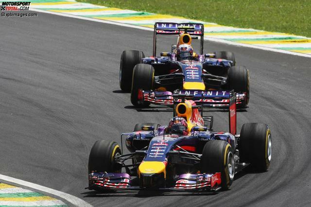 Sebastien Vettel wurde in Sao Paulo Fünfter, Daniel Ricciardo fiel aus