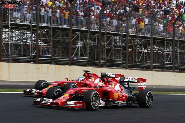 Enges Ferrari-Duell um Platz sechs, das Alonso schließlich für sich entschied