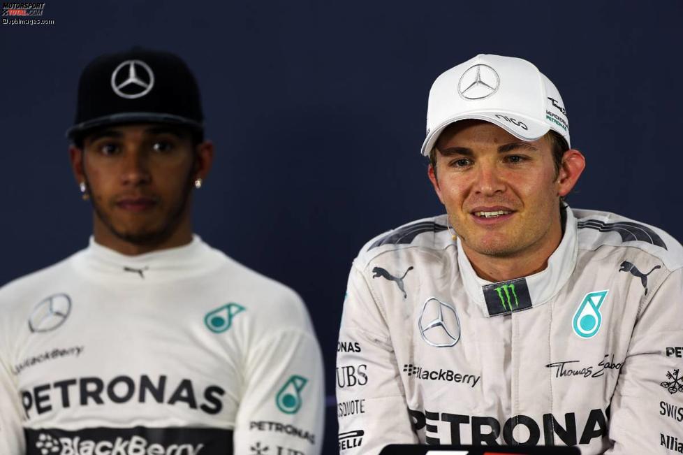 Nico Rosberg (Mercedes) und Lewis Hamilton (Mercedes) 