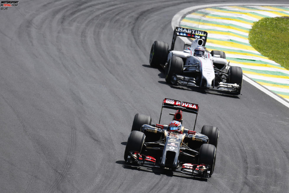 Romain Grosjean (Lotus) und Valtteri Bottas (Williams) 