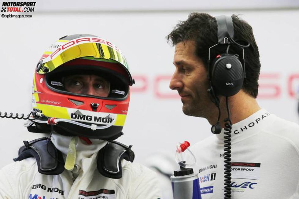 Timo Bernhard und Mark Webber (Porsche) 