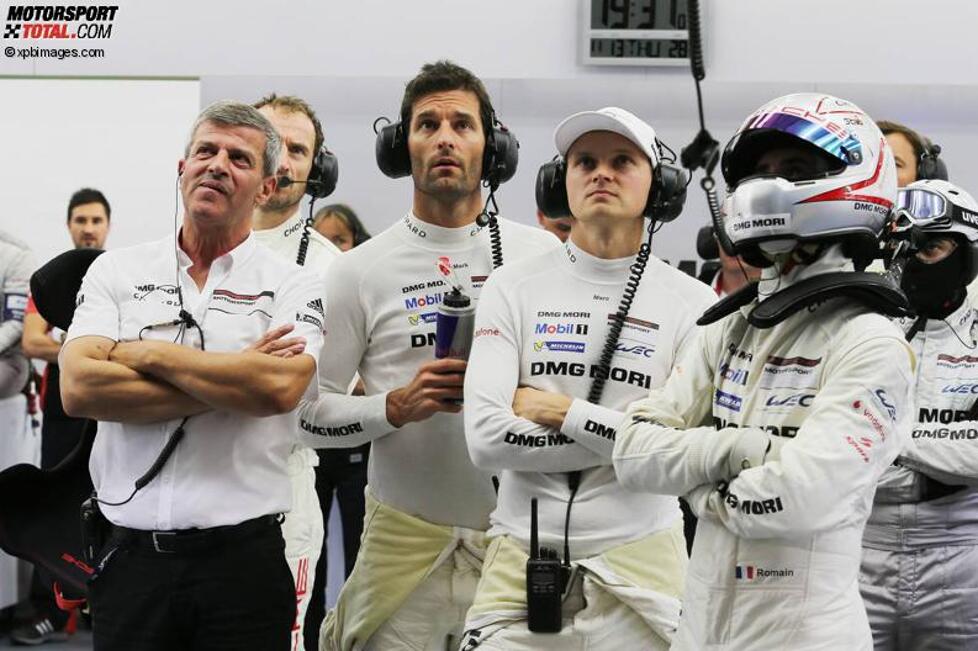 Mark Webber, Romain Dumas und Marc Lieb (Porsche) 