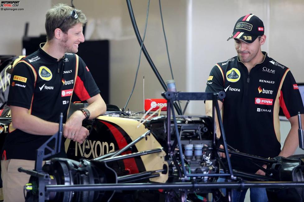 Romain Grosjean (Lotus) und Pastor Maldonado (Lotus) 