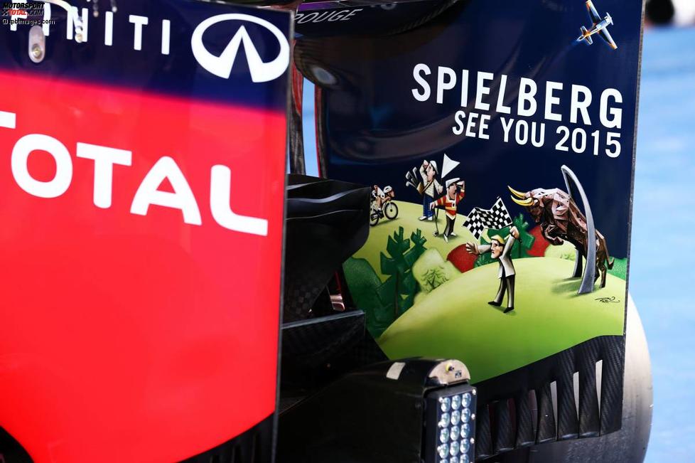 Werbung für den Grand Prix von Österreich 2015 auf dem Red Bull RB10