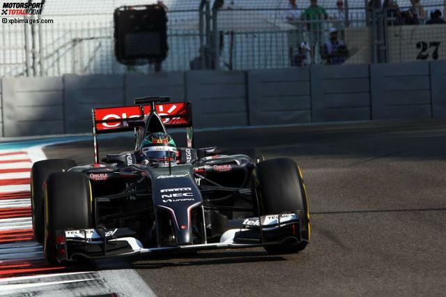 Der Chinese Adderly Fong absolvierte im ersten Training in Abu Dhabi 25 Runden Der Chinese Adderly Fong absolvierte im ersten Training in Abu Dhabi 25 Runden