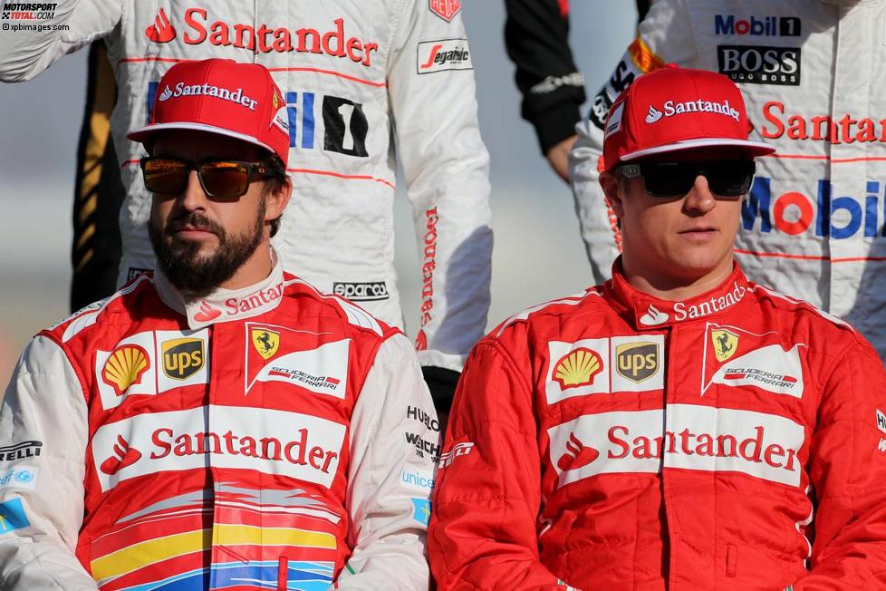 Fernando Alonso (Ferrari) und Kimi Räikkönen (Ferrari) 