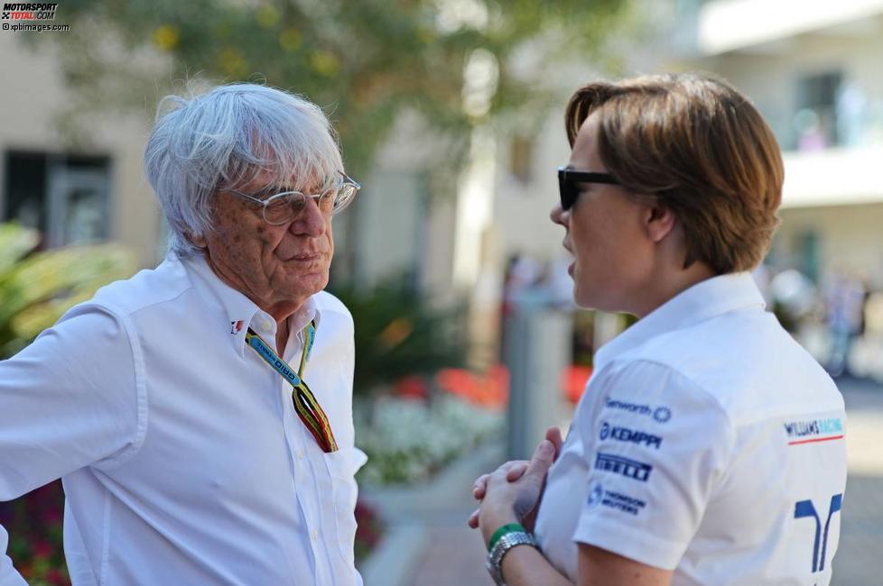 Bernie Ecclestone und Claire Williams 