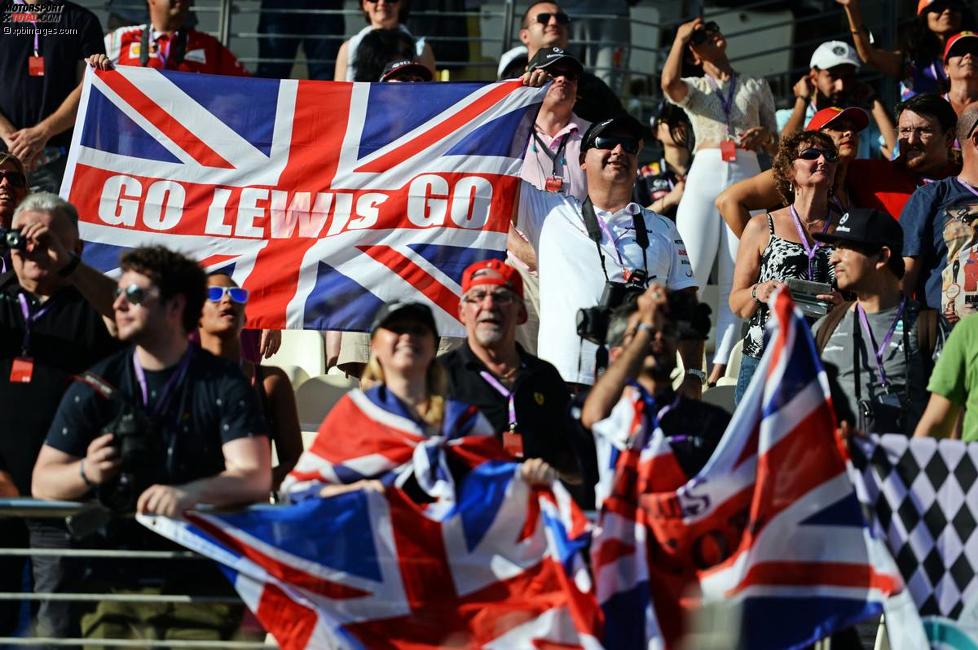 Fans von Lewis Hamilton (Mercedes) 