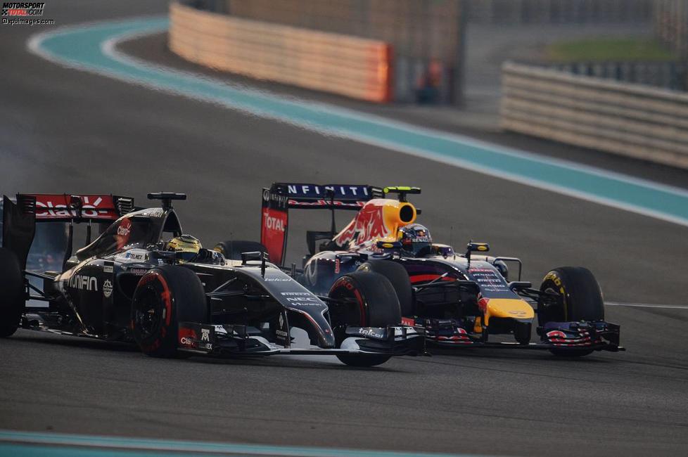 Adrian Sutil (Sauber) und Daniel Ricciardo (Red Bull) 