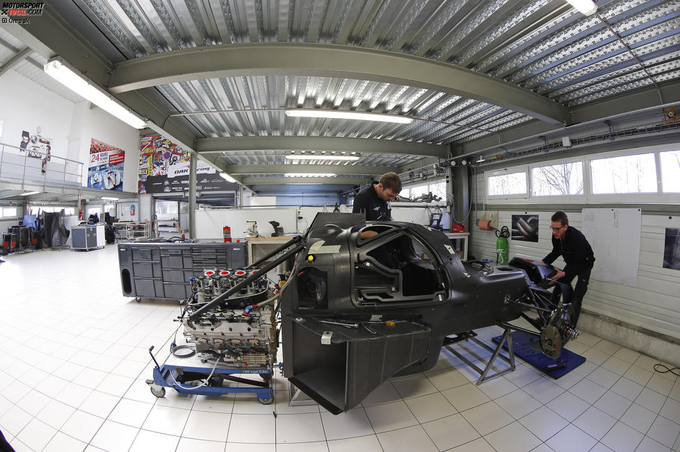 Der Ligier JS P2 in der Entwicklungsphase