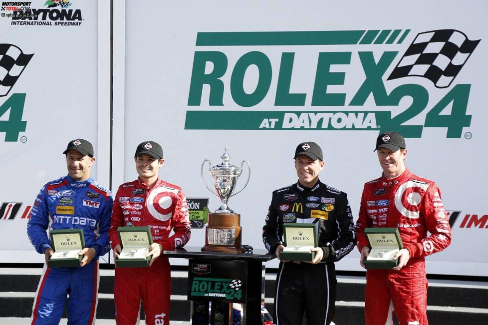 Scott Dixon, Tony Kanaan, Kyle Larson und Jamie McMurray (Ganassi)