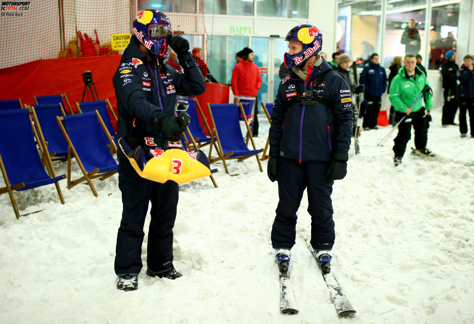 Daniel Ricciardo und Christian Horner (Red Bull) 