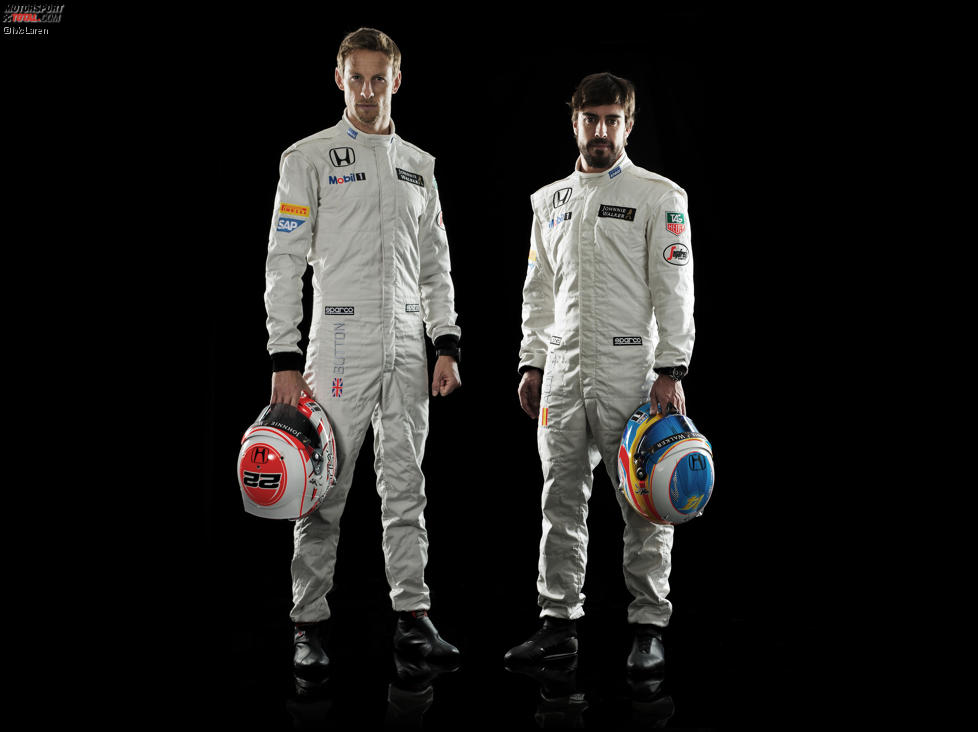 Jenson Button und Fernando Alonso (McLaren) 