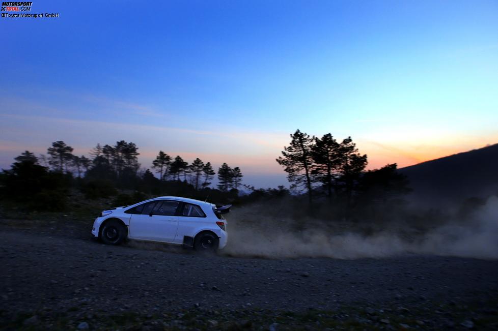 Testfahrten mit dem Toyota Yaris WRC