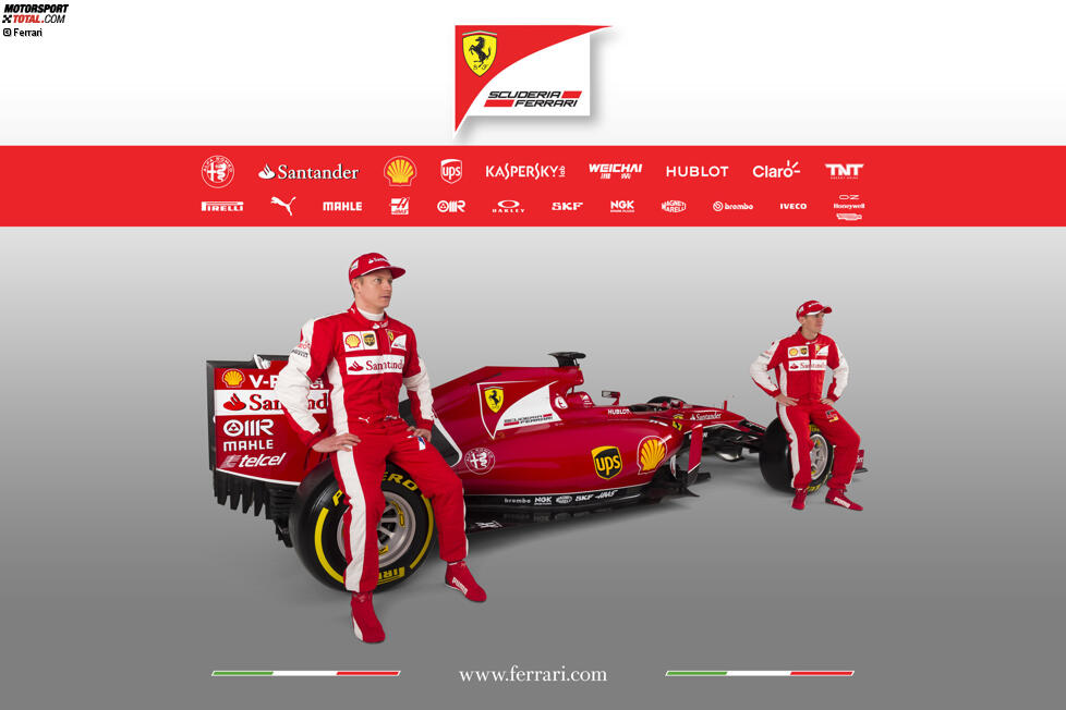 Kimi Räikkönen und Sebastian Vettel (Ferrari) 