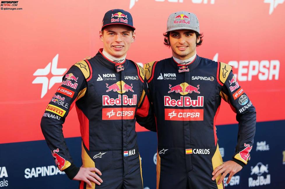 Max Verstappen und und Carlos Sainz jun. (Toro Rosso) 